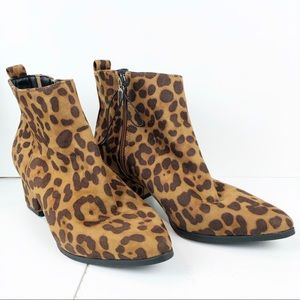 Leopard Ankle Boots
